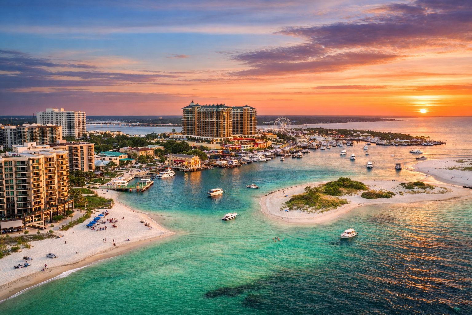 Destin Florida real estate market featuring homes and condos near the beach