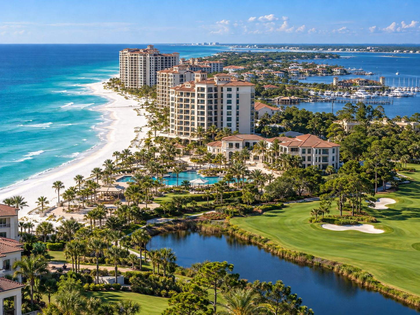 Sunlit Coastal Resort and Golf Paradise